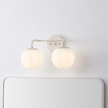 Louis Parisian Globe Metal/Frosted Glass Modern Contemporary LED Vanity